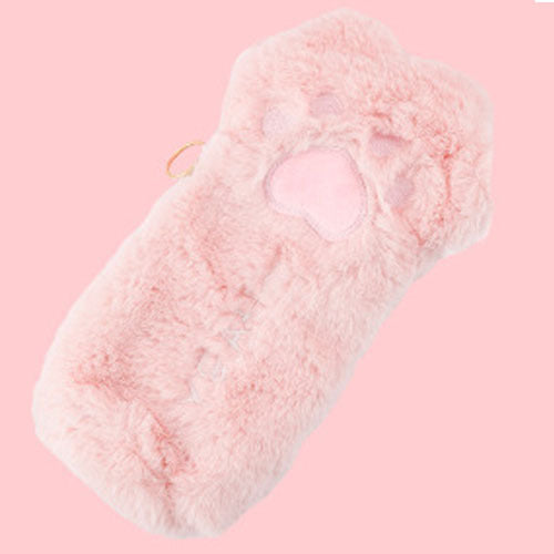 Cat Paw Plush Pencil Bag