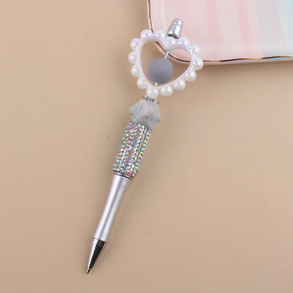Beaded Pens Love Beaded Silicone Water Diamond Beaded