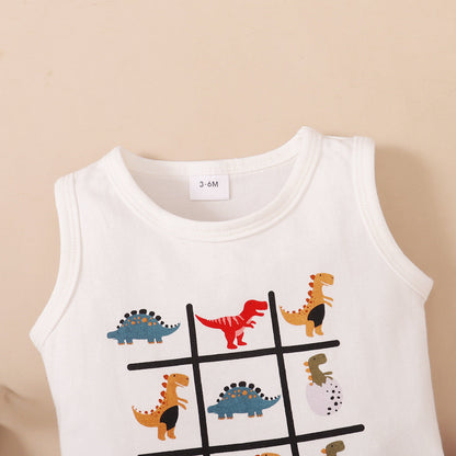 Boys Cotton Clothes Two-piece Set