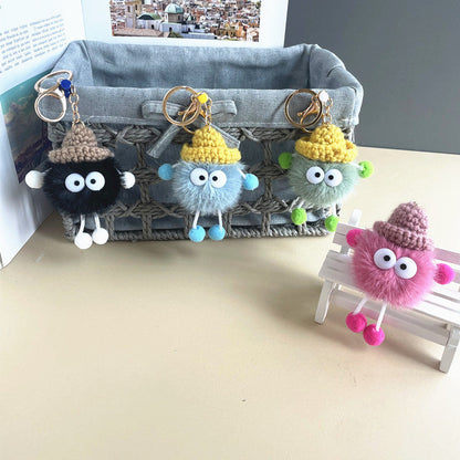 cute cute little briquettes plush doll doll keychain