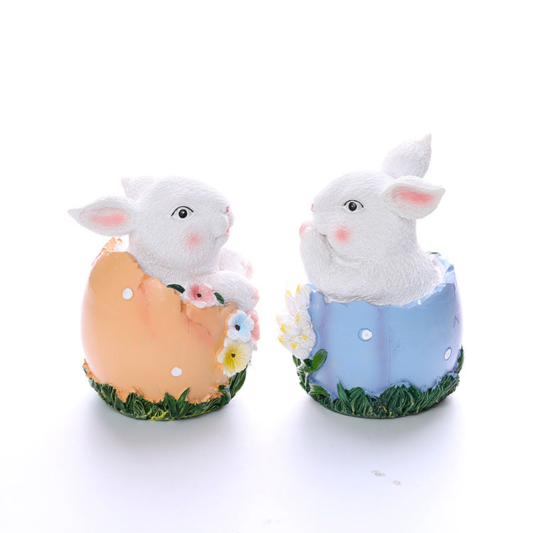 Rabbit Egg Resin Ornaments