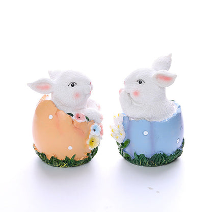 Rabbit Egg Resin Ornaments