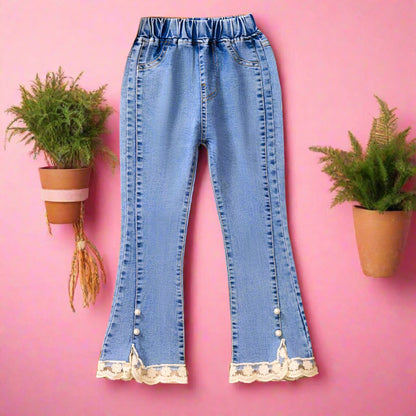 Cotton Medium Children's Loose Wide Leg Baby Flared Pants