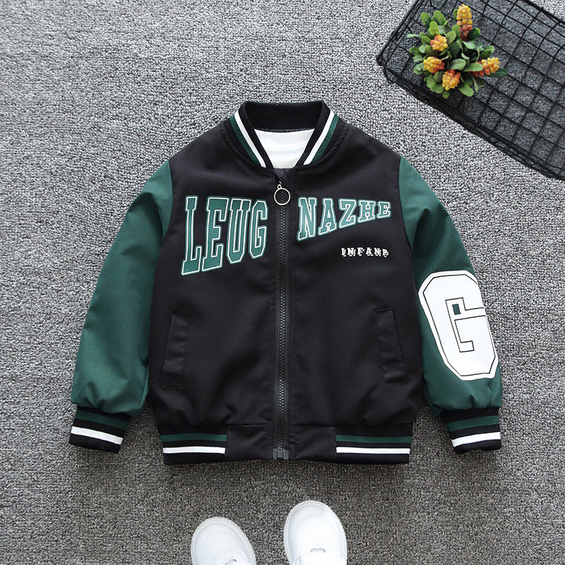 Wholesale Casual Spring and Autumn Jacket Polyester Baby Clothes