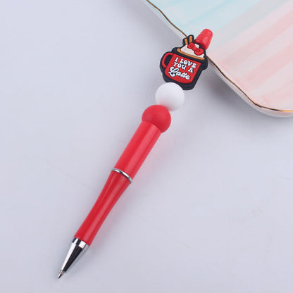 Beaded Pens DIY Coffee Cup Silicone Teether Handmade