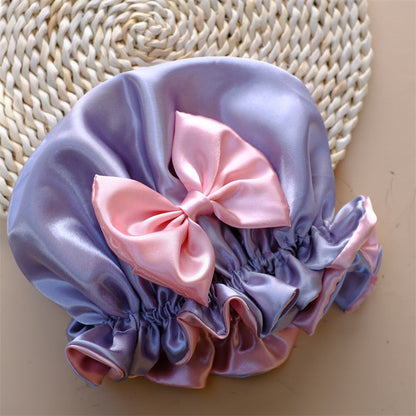 Polyester Kids Bowknot Nightcap
