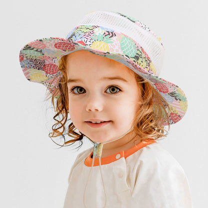 Wholesale Breathable Mesh Cartoon Dinosaur Print Outdoor Children's Sun Hat