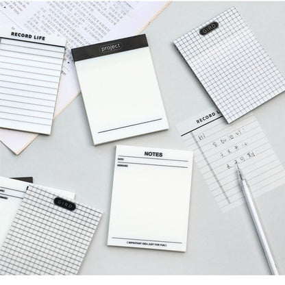 Transparent PED Sticky Notes