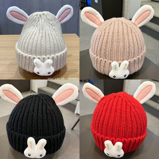 Wholesale Baby Hat Autumn and Winter Baby Warm Pullover Wool Hat