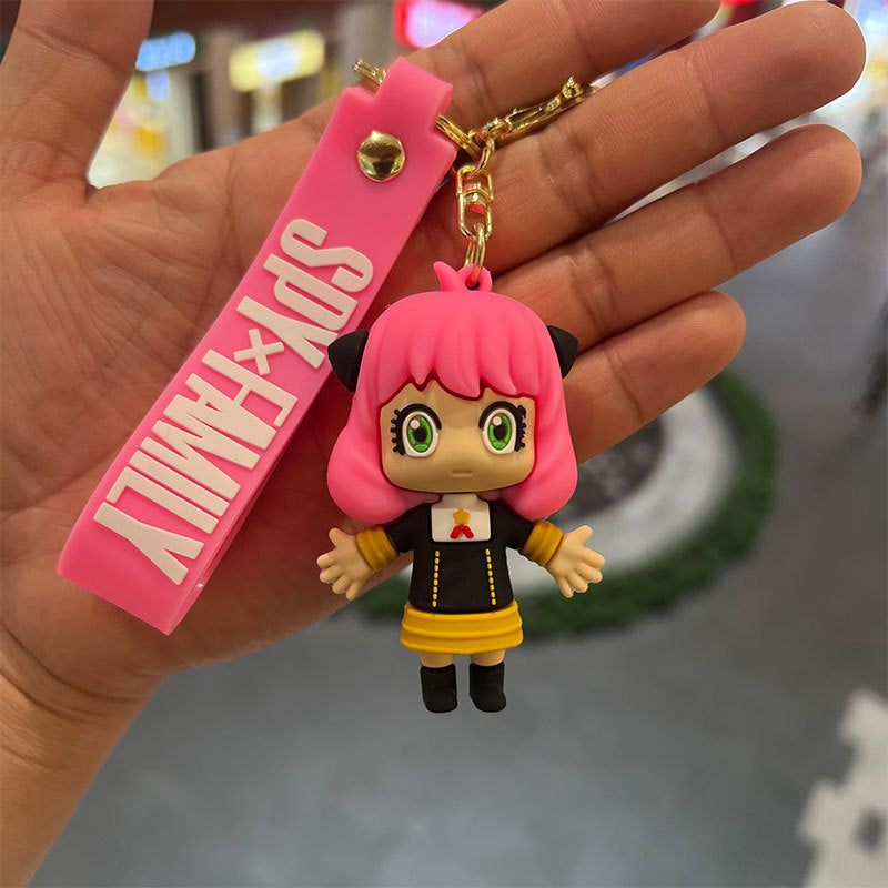 Cartoon PVC Silicone Keychains Creative Keychain