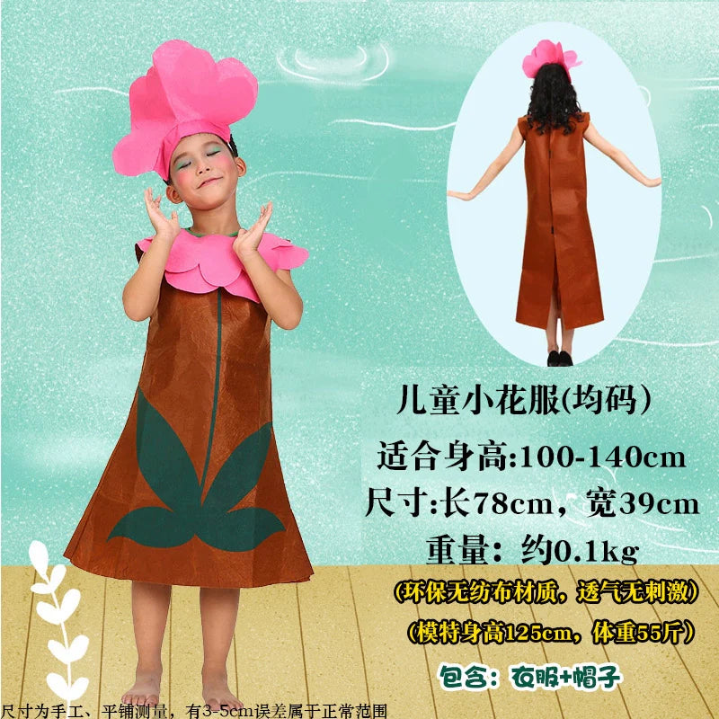 Children's Fruit and Vegetable Costume Environmental-Friendly