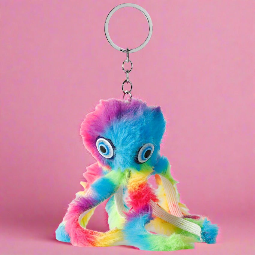 Octopus Plush Keychain