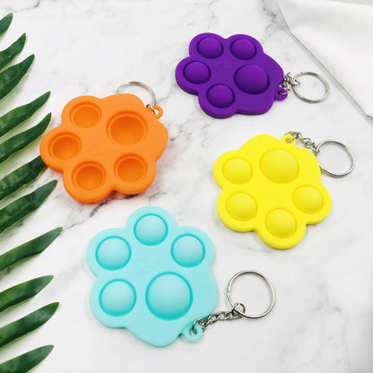 Silicone Rodent Killer Keychain Finger Bubble Music Toys