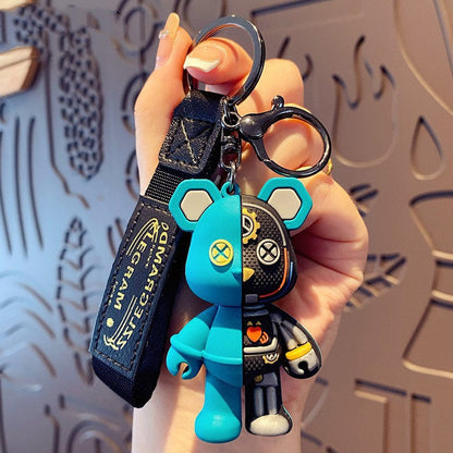 Bow Bear PVC Soft Keychain Cute Keychain