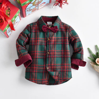 Wholesale Children's Cotton Long Sleeved Shirt Sets