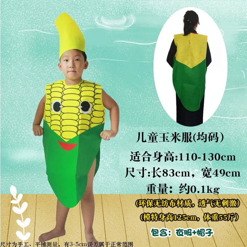 Children's Fruit and Vegetable Costume Environmental-Friendly