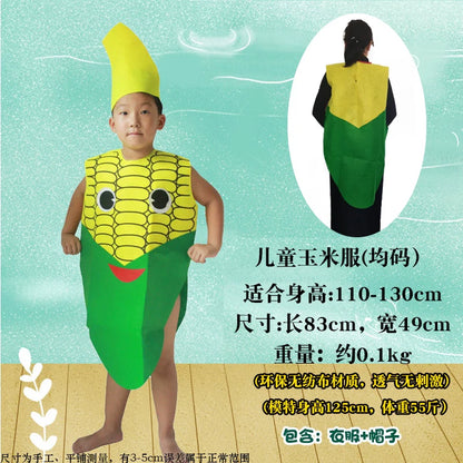 Children's Fruit and Vegetable Costume Environmental-Friendly