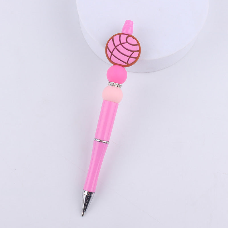Cartoon Silicone Animal Bee Dog Beadable Silicone Ballpoint