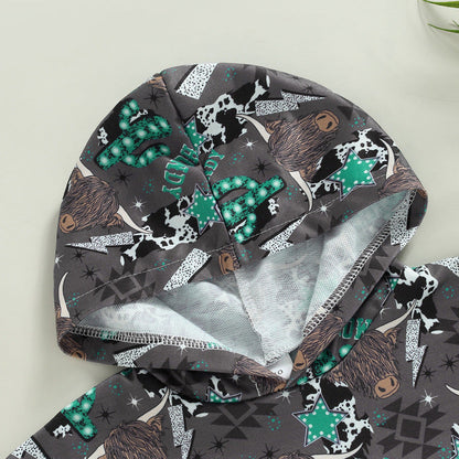 Cotton Aztec Western Cowboy Style HOWDY Kids Onesies