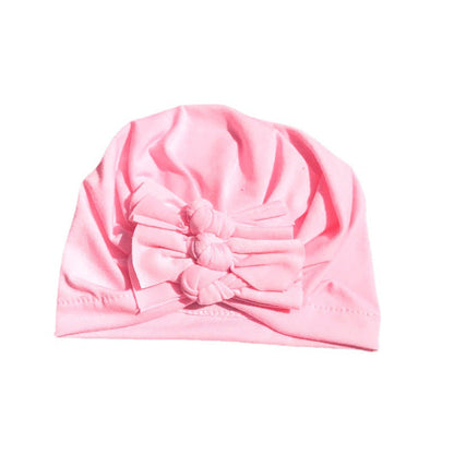 New Bow Baby Hat Spring And Autumn Solid Color Baby Hat Newborn Baby Hat 21 Colors Available Wholesale Baby Hats
