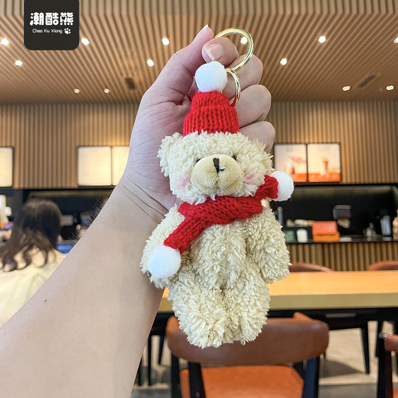 Christmas Plush Doll Keychains