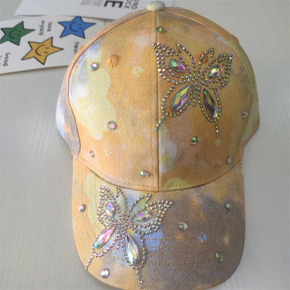 Big Kids Flower Butterfly Baseball Cap