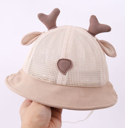 Cotton Kids Summer Thin Mesh Bucket Hat