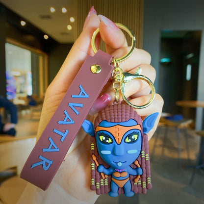 Cartoon 3D Glue Doll Keychains
