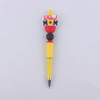Beaded Pens Cartoon Pattern Silicone Bead Ballpoint Pen