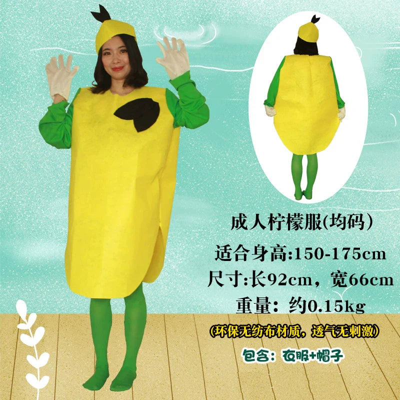 Children's Fruit and Vegetable Costume Environmental-Friendly