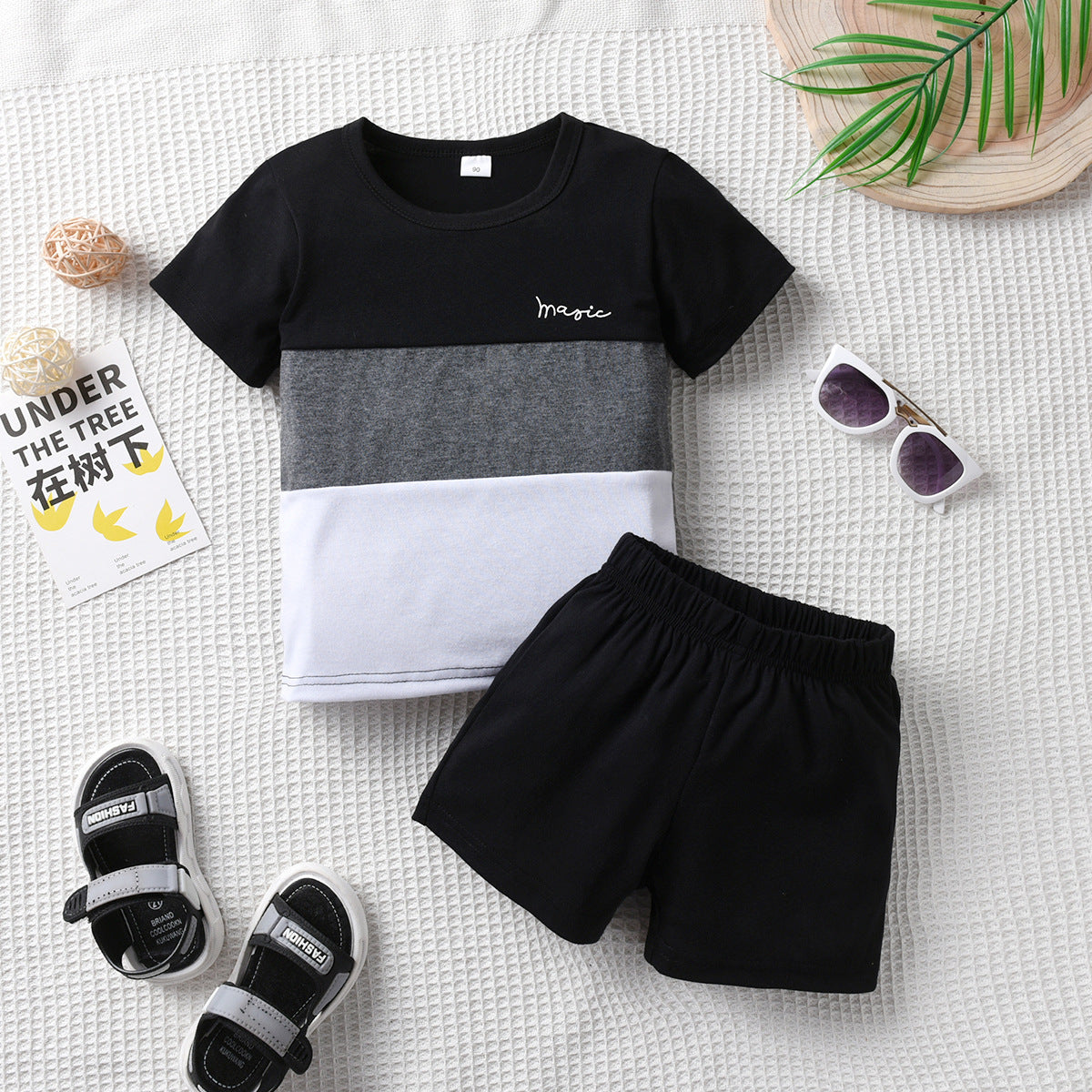 Wholesale Boys & Girls Short Sleeve Set Baby Clothes