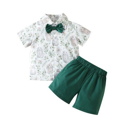 Easter Boys Cotton Gentleman's Shirt Set of Two