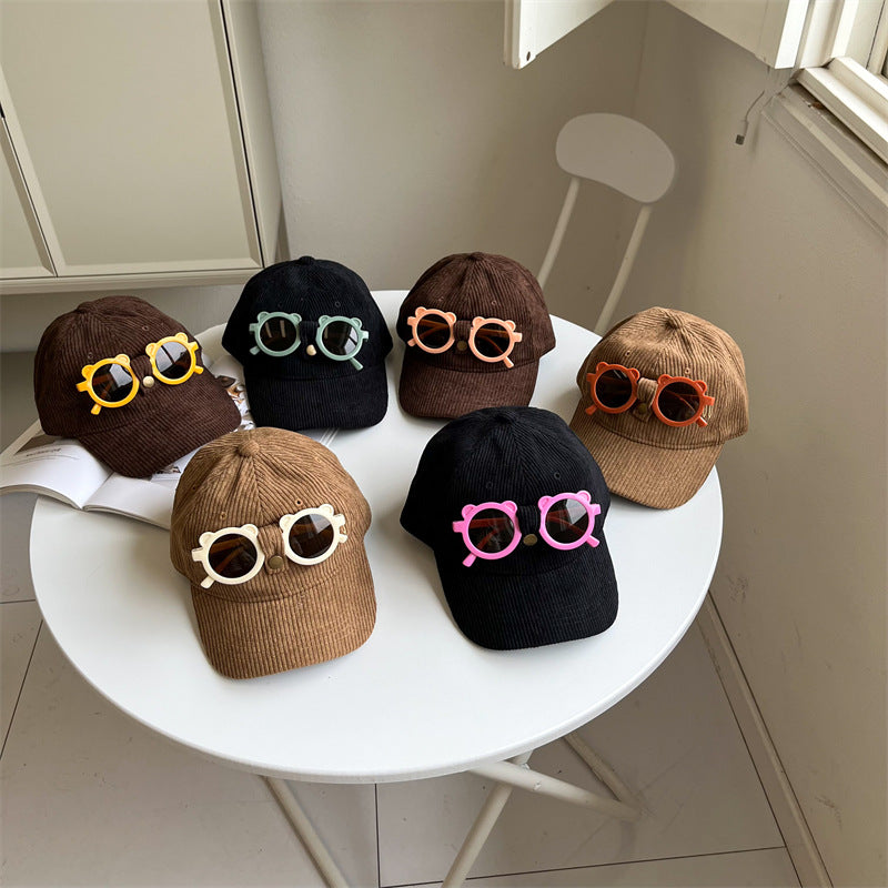 Cotton Children's Cartoon Sunglasses Hat