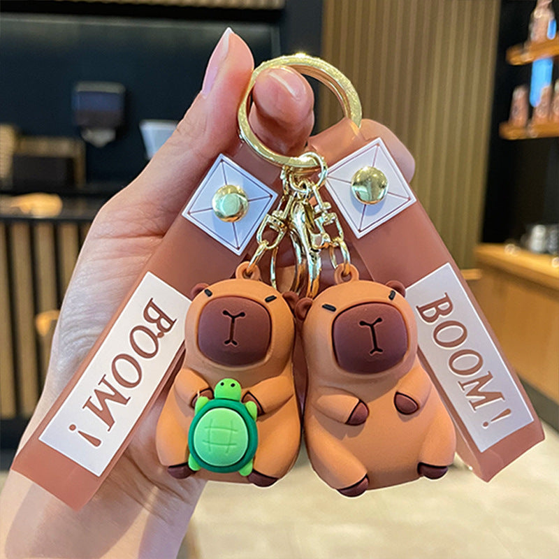 Cute Little Pufferfish Bag Silicone Creative Keychain