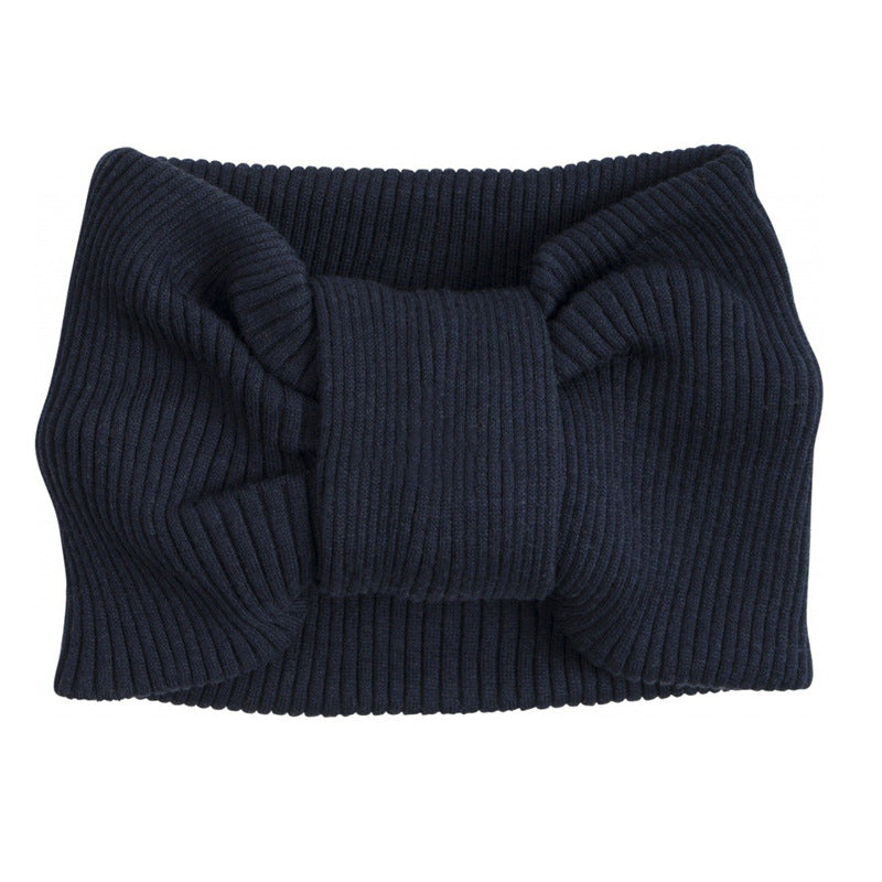 Girls Solid Color Striped Accessories Headwear