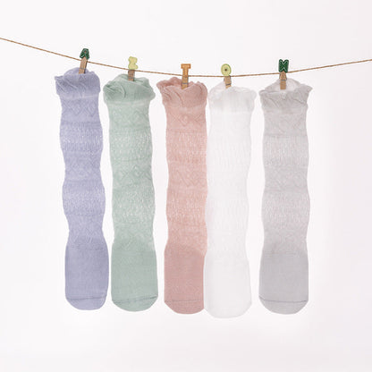 Wholesale Children Cotton Summer Mesh Socks Thin Mosquito Socks