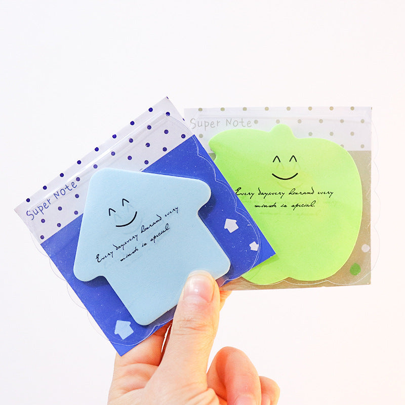 Shaped Fluorescent Note Stickers, Cartoon Paper Convenience Stickers