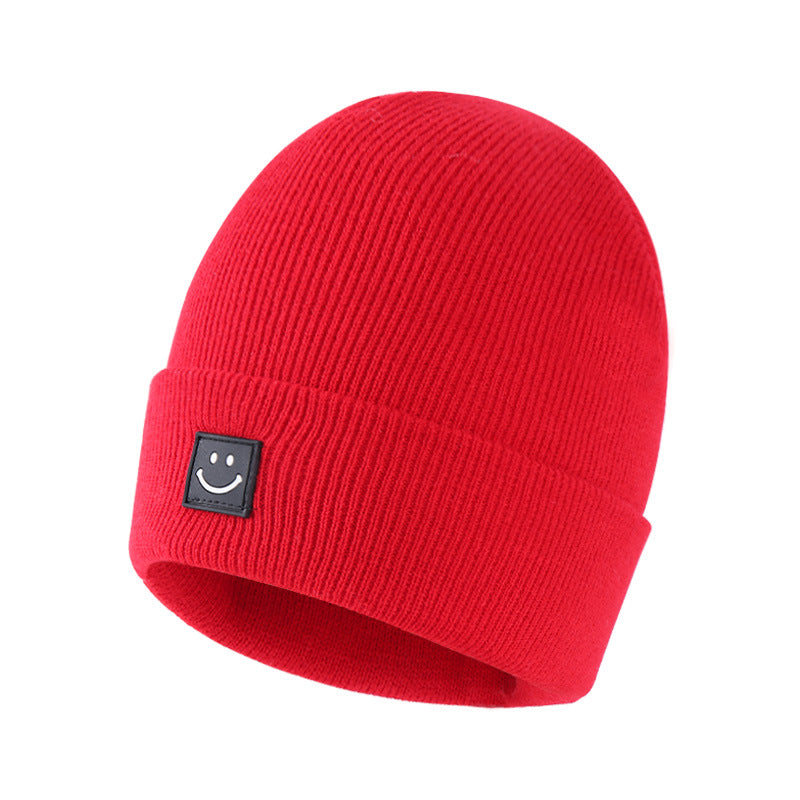 Wholesale Children's Knitted Wool Cute Smiling Beanie 10pcs