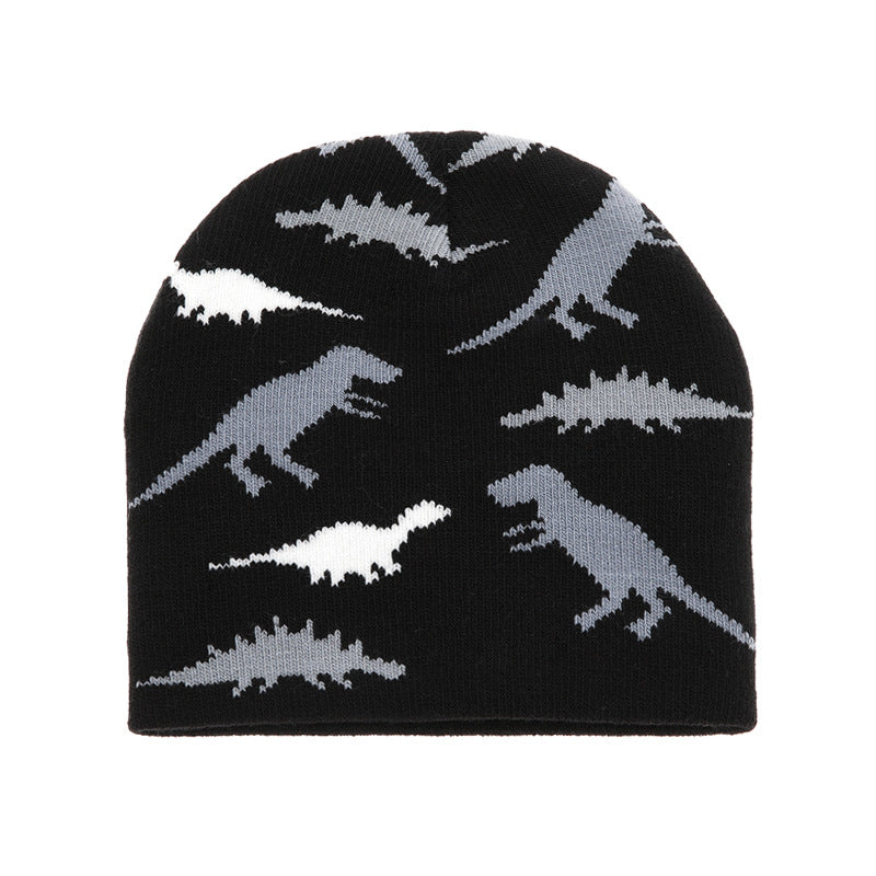 Wholesale Children's Warm Hat Fur Ball Christmas Tree Jacquard Knitted Hat