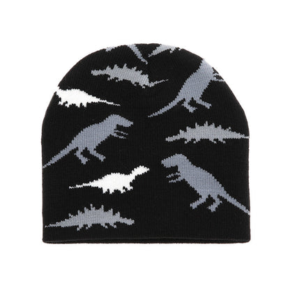 Wholesale Children's Warm Hat Fur Ball Christmas Tree Jacquard Knitted Hat