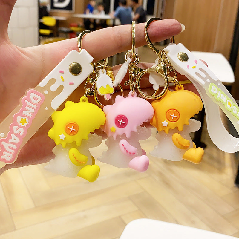 Cartoon Cute Dinosaur PVC Keychain Cute Keychain