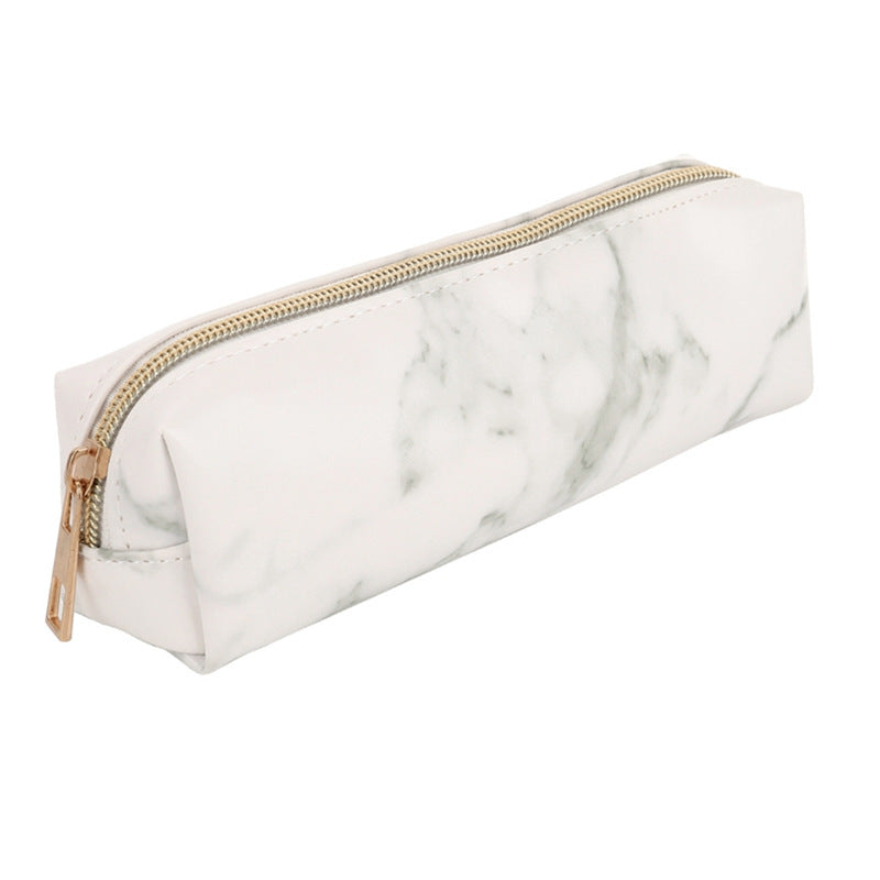 Marble Leather Pencil Case