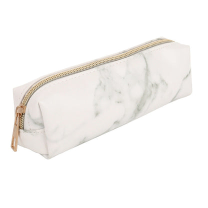 Marble Leather Pencil Case
