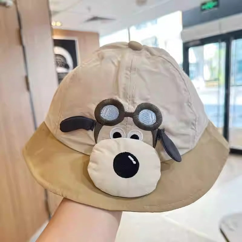 Baby Cute Puppy Sunshade Bucket Hat