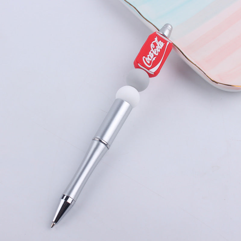 Beaded Pens DIY Coffee Cup Silicone Teether Handmade