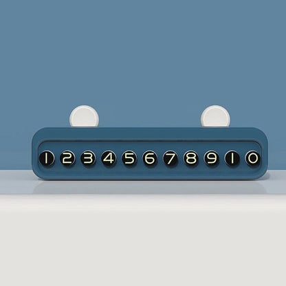 Phone Number Plastic Car Ornament Parking Sign