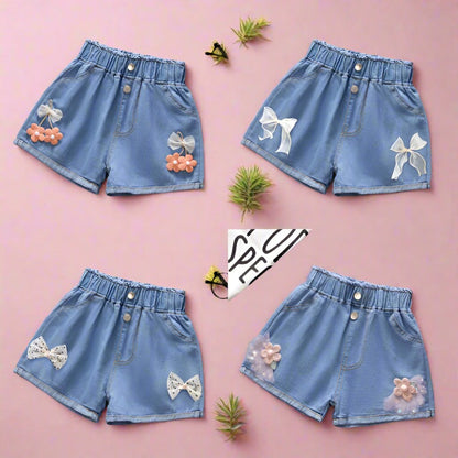 Cotton Girls Denim Shorts
