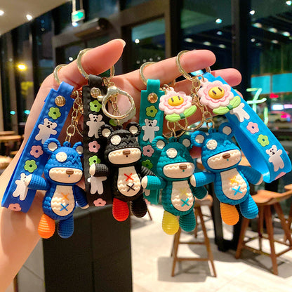 Cartoon Woolen Bear Cute Keychain