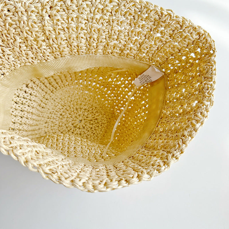Children's Empty Straw Hat with Bow