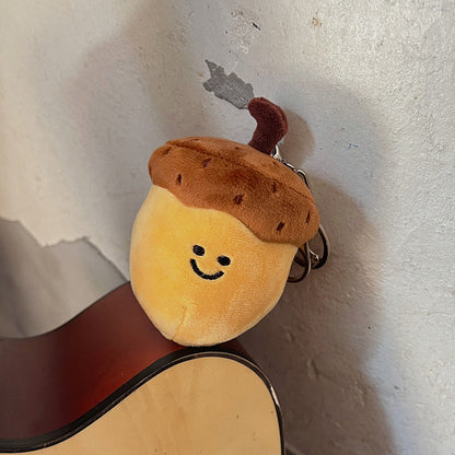 Cartoon Nut Plush Keychain